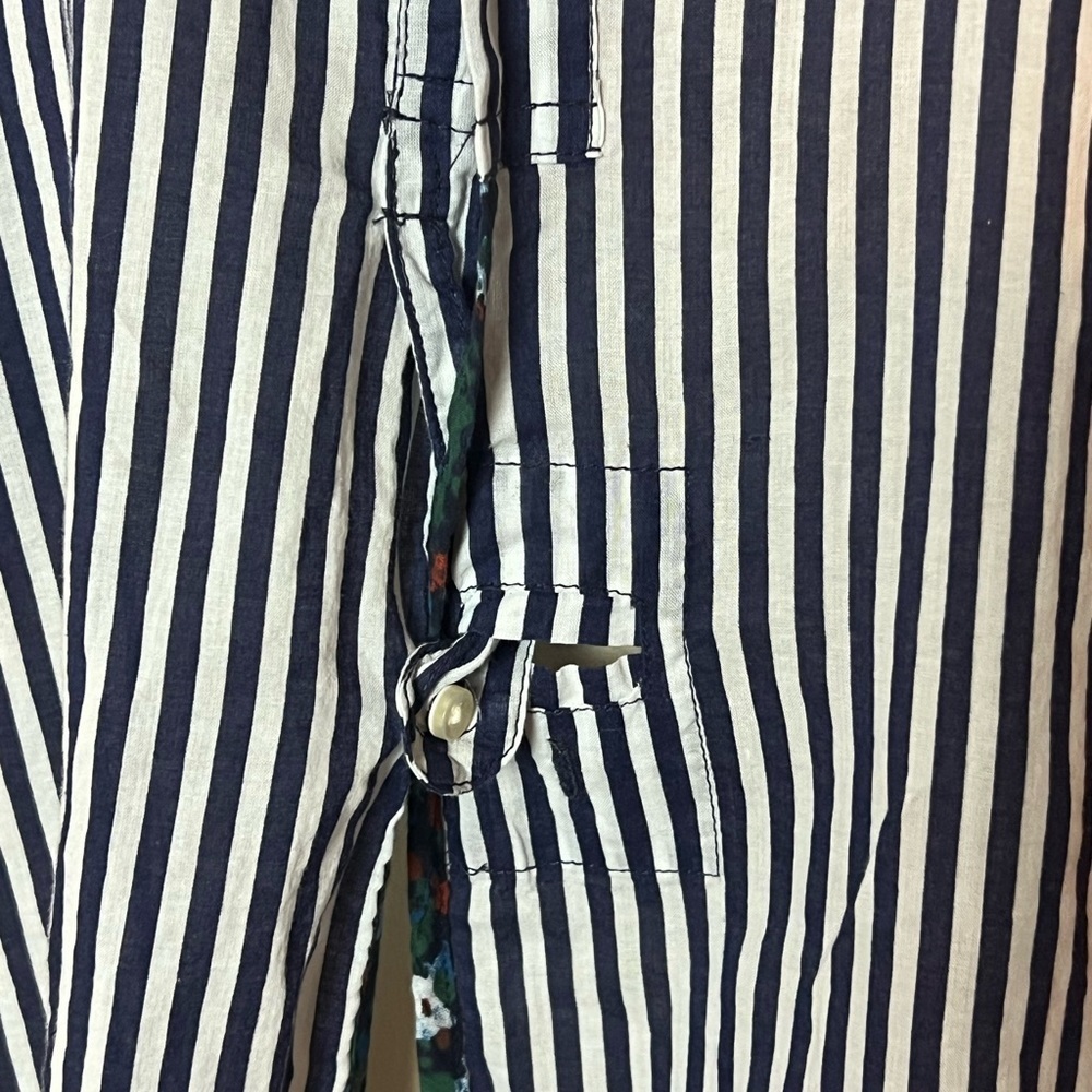 ANTHROPOLOGY HOLDING HORSES BUTTON UP LONG SLEEVE TOP SZ SM CONVERTS TO TIE - Picture 4 of 10